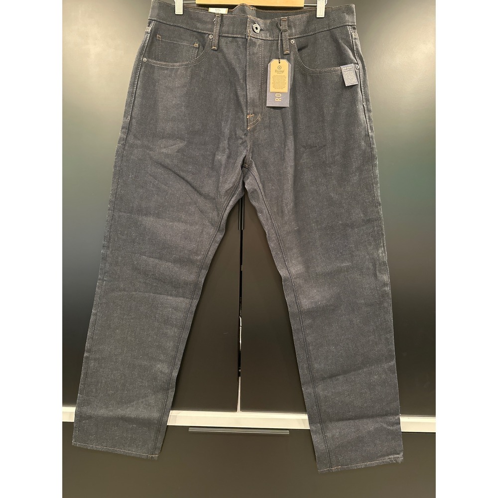 Roark HWY 128 Straight Fit Raw‎ Indigo Denim Jeans Mens 38x32 RD216 NEW